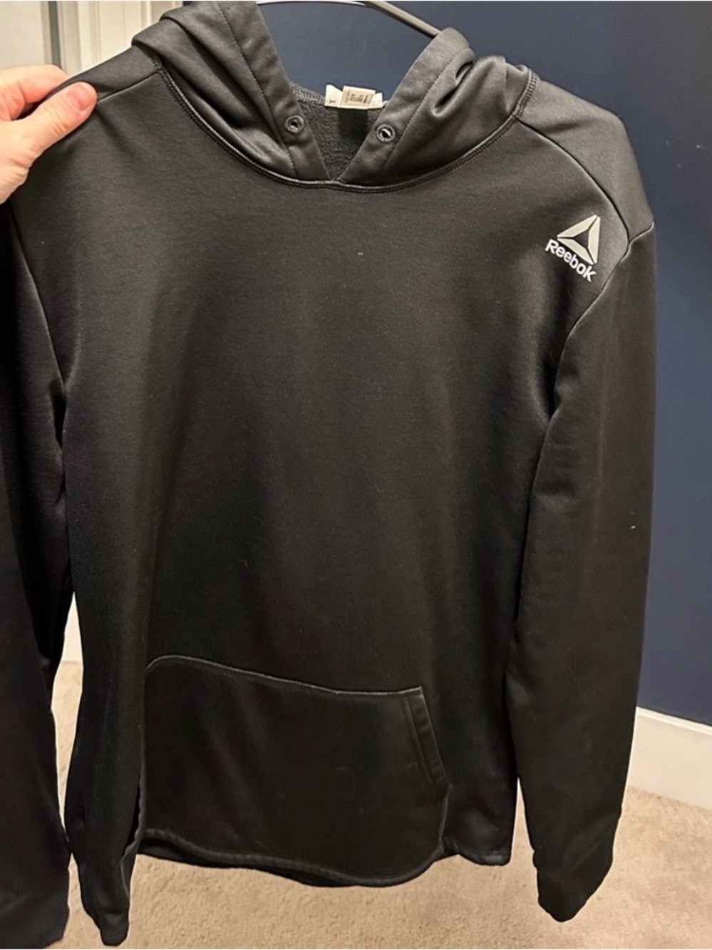 Reebok Black Men's Hooded Pullover Sweatshirt